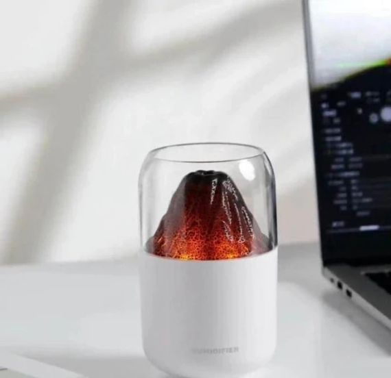 Ультразвуковий зволожувач повітря в стилі вулкана LAMP JSQ-1 280 мл Аромадифузор-нічник для дому | Зображення 3