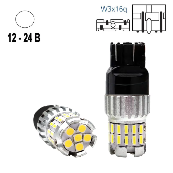 Автолампа світлодіодна Т20 W21/5W 7443,36smd, 12-24 В | Зображення 2