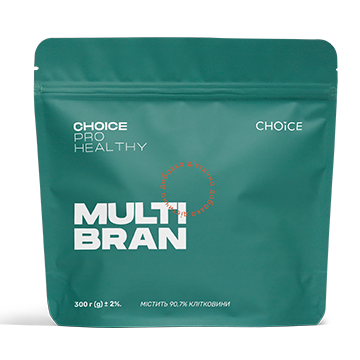 ДД MULTI BRAN – мікс різних видів клітковини з зерен, насіння, рослин, фруктів і ягід 300гр.