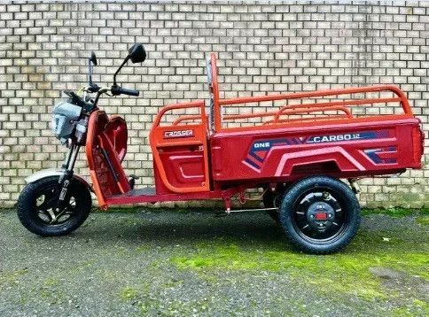 Електротрицикл Crosser CARGO 12 1000-1500W 60 V 32 Ah, самоскид, вантажний електроскутер до 300 кг Червоний | Зображення 9