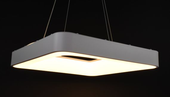 Люстра світлодіодна підвісна LED світильник для квартири на стелю лед з пультом 27553 Білий 25-90х48х48 см. | Зображення 2