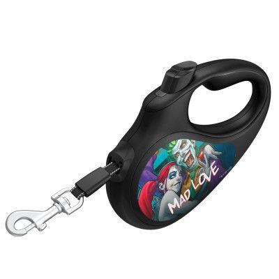 Поводок для собак WAUDOG R-leash "Безумная любовь" светоотражающая лента XS до 12 кг 3 м черный (8123-1013-01) | Зображення 2