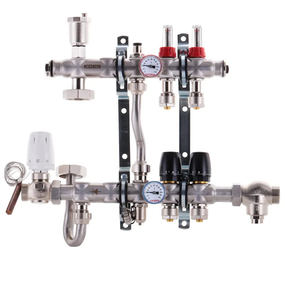 Коллектор со встроенным смеш. узлом Koer KR.S1011-2 1 "х2 SUS304 и евроконус 3/4-16 (KR2925)