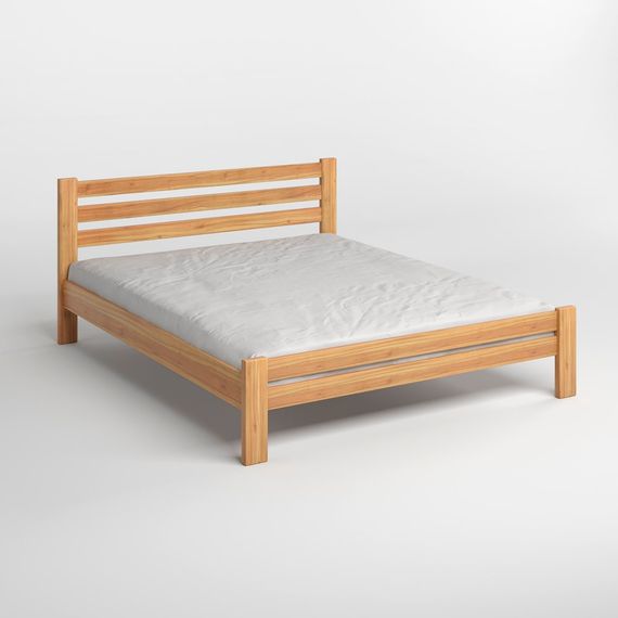 Двоспальне ліжко Mebigrand Прем'єра Горіх світлий 180х200 см (MBG-2102) | Зображення 1