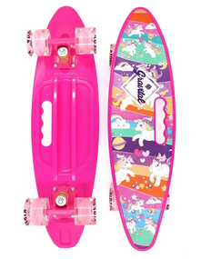 Пенни борд "Penny Cruiser" с ручкой Розовый