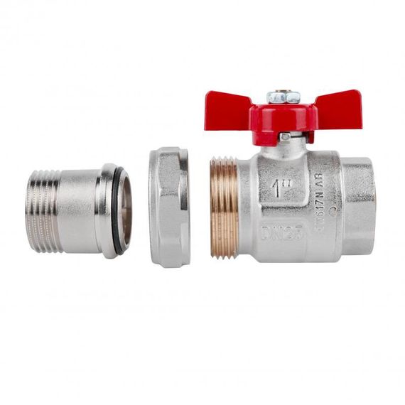 Кран шаровой "Американка" Icma 1" прямой №347 | Зображення 3