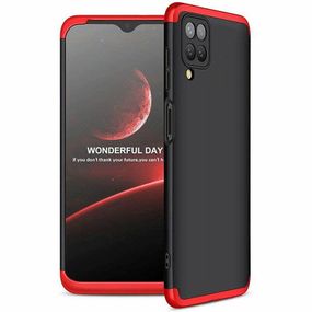 Чохол GKK 360 градусів для Samsung Galaxy M32 колір Чорно-Червоний