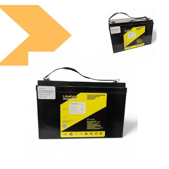 Акумулятор LiFePO4 12V 100Ah з дисплеєм та BMS LiitoKala (46724-_9207) | Зображення 1
