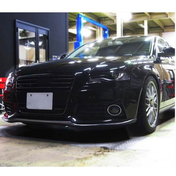 Накладка на передній бампер Lip (для S-Line 2007-2011, Карбон) для Ауди A4 B8 рр | Зображення 1