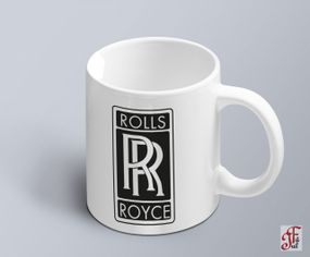 Чашка  з принтом авто логотип Rolls Royce  (02010102014)