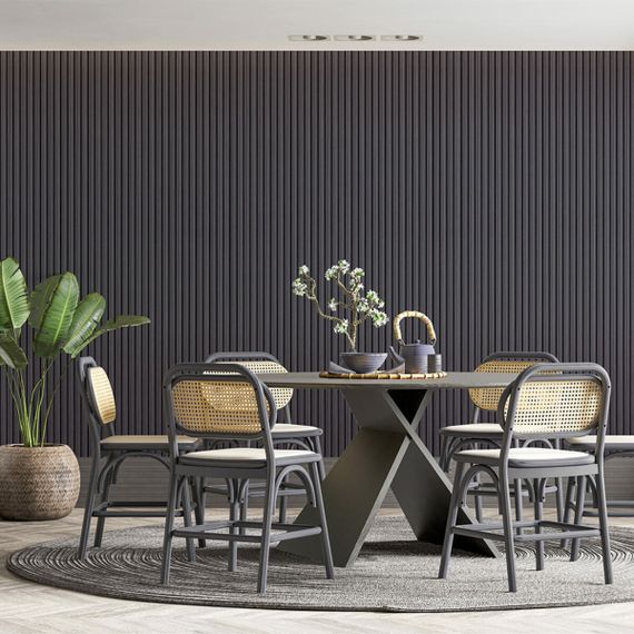 Декоративна рейка WPC стінова графіт 3000*150*9мм (D) SW-00001871 | Зображення 6