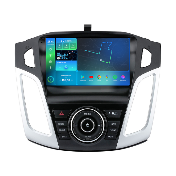 Штатна магнітола Torssen Ford Focus 12-17 чорна/сіра з кнопками F9432 4G Carplay DSP | Зображення 1
