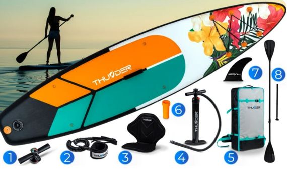 Надувна дошка SUP THUNDER NOX 320 см з веслом | Зображення 1