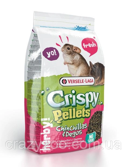 Корм для шиншилл Versele-Laga Crispy Pellets Chinchilla гранулированная зерновая смесь 1 кг 615065