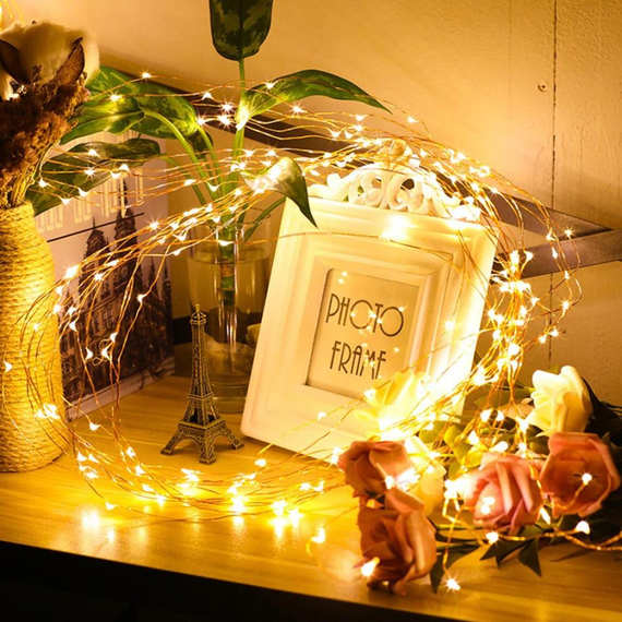 Світлодіодний пучок "Конський хвіст" USB 400 LED 20 ниток, 2.5 м, теплий білий знижка | Зображення 3