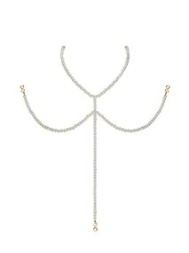 (SALE) Намисто під перли на декольте Obsessive A757 necklace pearl sexstyle