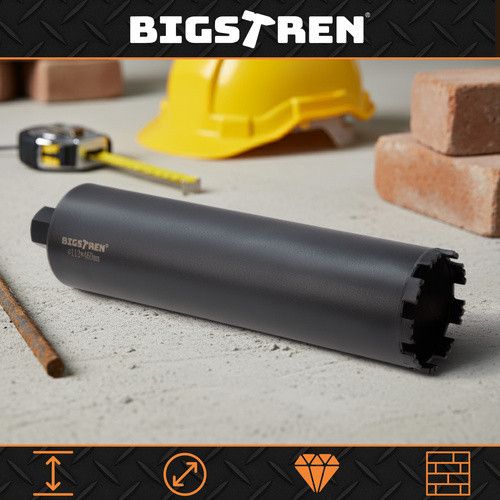 Алмазное сверло (коронка) Bigstreen 112×460 мм, 1.1/4 UNC, для бетона, камня, керамогранита | Зображення 7