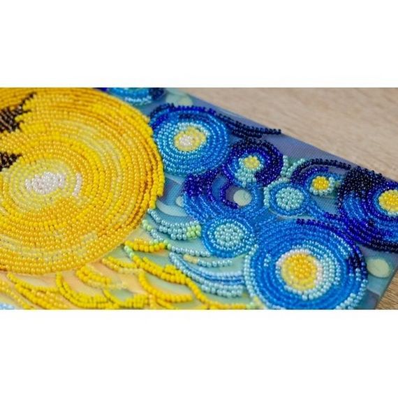 Набір для вишивання бісером "Там за водограєм" AB-908 на натуральному полотні | Зображення 3