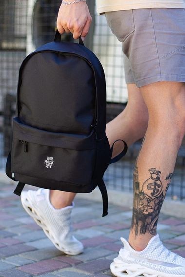 Повсякденний Рюкзак Шкільний Without З Принтом BadHair Black