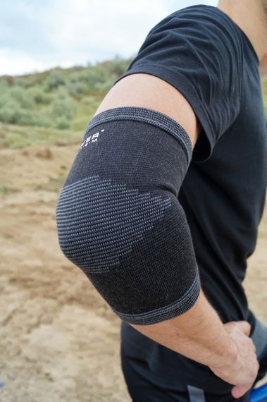 Налокітники Power System PS-6001 Elbow Support Black/Grey (2шт.) M | Зображення 1
