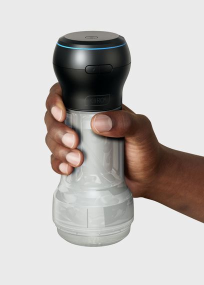 Мастурбатор Kiiroo Feel Pocket Crystal с всасывающей интерактивной насадкой PowerBlow Combo Set | Зображення 5