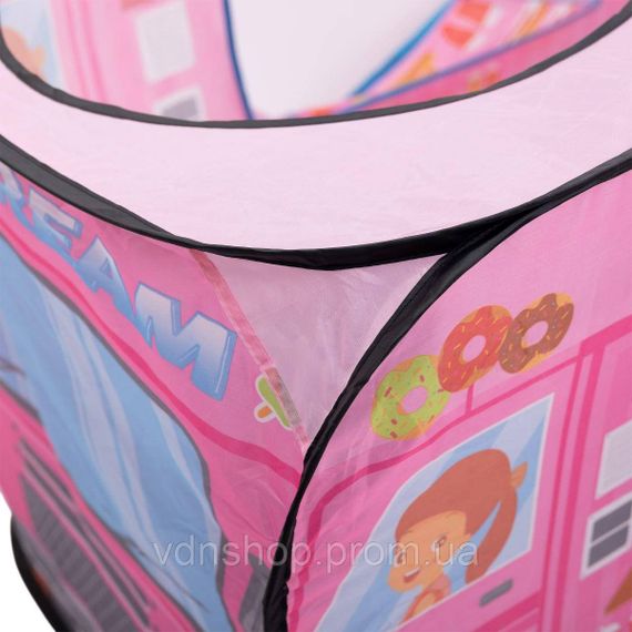 Дитячий ігровий намет «Фургон з морозивом» 110×70×66 см намет для дівчинки Рожевий HP-S-5NDP | Зображення 2