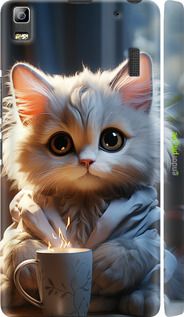 Чохол на Lenovo K3 Note K50-T5 Білий кіт "5646m-141-2448"