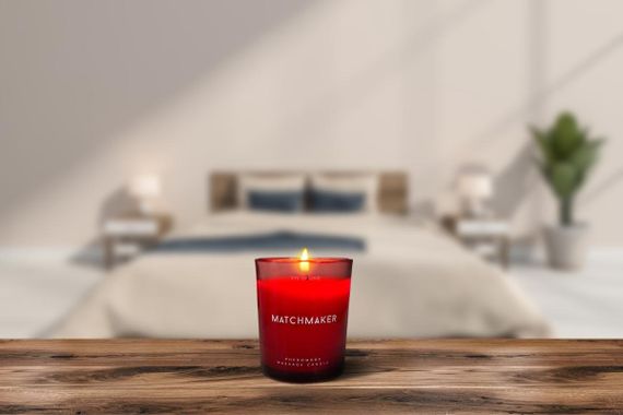 Масажна свічка з феромонами Eye Of Love Matchmaker Red Diamond у склянці, червона | Зображення 2