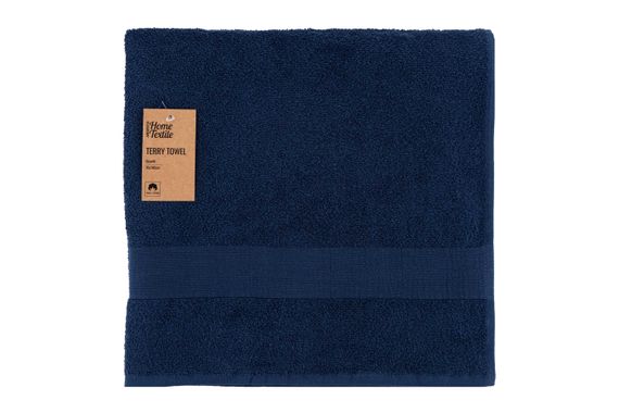 Рушник ARDESTO махровий Benefit, 70х140см, 100% бавовна, темно-синій (ART2470DB)
