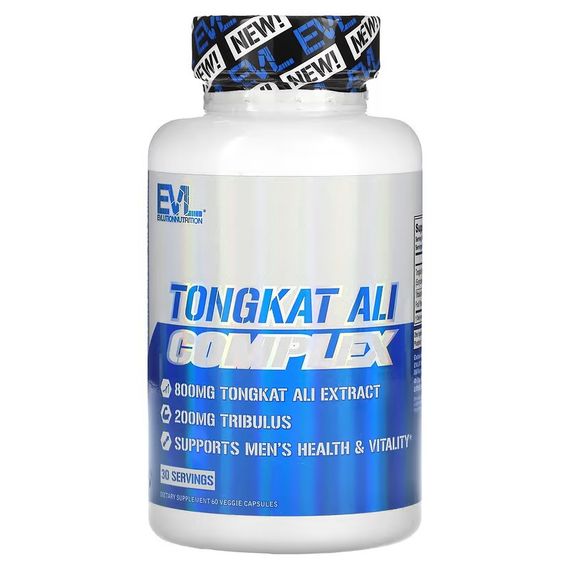Комплекс Тонгкат Алі EVLution Nutrition Tongkat Ali Complex, 800 mg , 60 Veggie Capsules