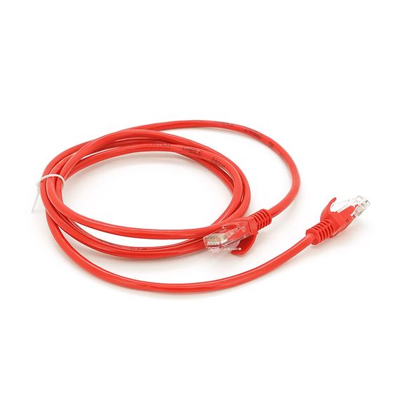 Патч-корд литий RITAR, UTP, RJ45, Cat.5e, 1,5m, червоний, Cu (мідь) | Зображення 1
