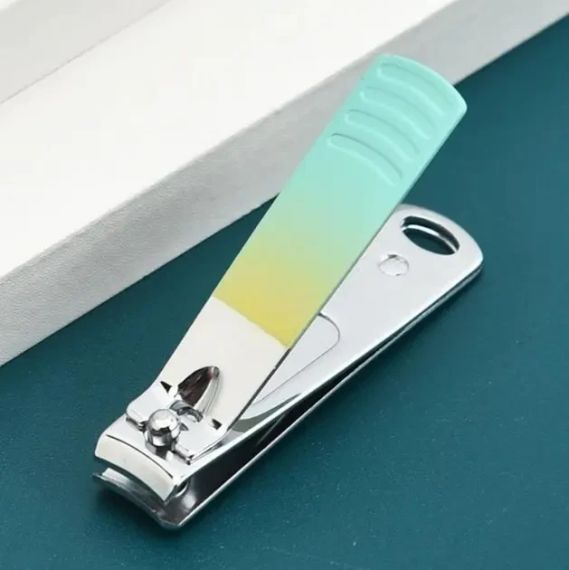 Набор профессиональный для маникюра/педикюра на 10 предметов мятно-желтый в мягком кейсе | Зображення 4