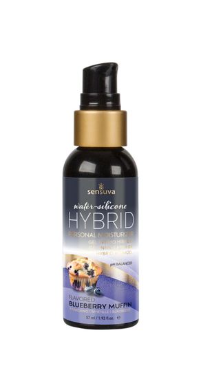 Смазка водно-силиконовая Sensuva Hybrid Blueberry Muffin 57 мл без сахара, можно для оральных ласк