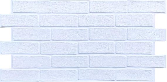 Декоративна ПВХ панель біла цегла  960х480х4мм SW-00001427 | Зображення 2