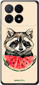 Чохол на Xiaomi Poco X6 PRO Єнотик з кавуном "4605u-3497-2448"