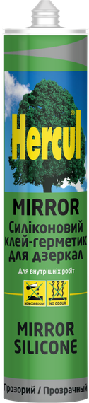 Cиліконовий клей-герметик для дзеркал HERCUL MIRROR 280 мл