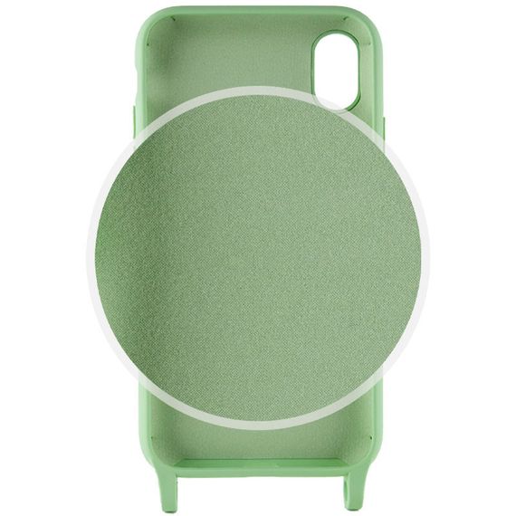 Чехол TPU two straps California для Apple iPhone XR (6.1") Силикон, Зеленый / Pistachio | Зображення 3