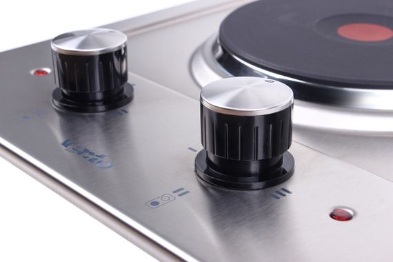 Электрическая поверхность две конфорки VENTOLUX HE 302 (INOX) 3 нержавейка | Зображення 5
