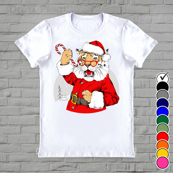 Футболки новорічні Фемілі Лук "Зимові Тигри 2022" Family Look парні | Зображення 4