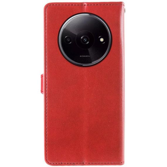 Шкіряний чохол-книжка GETMAN Gallant (PU) для Xiaomi Redmi A3 Червоний | Зображення 1