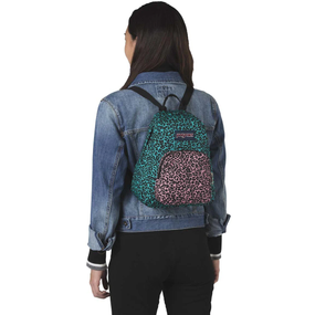 Молодіжний рюкзак 10L Jansport Half Pint бірюзовий з рожевим