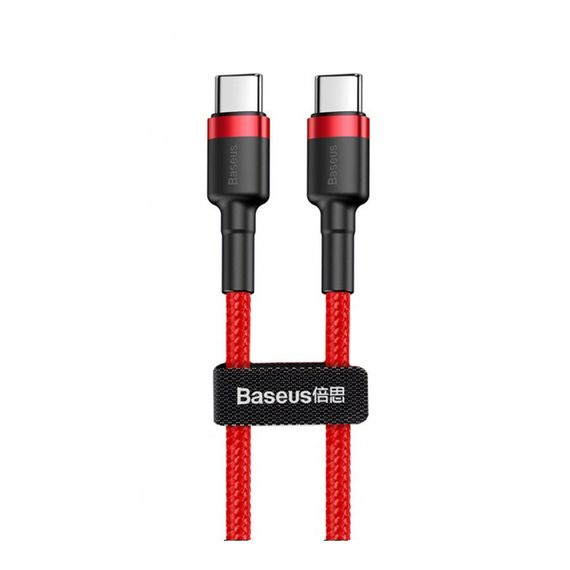Кабель Baseus Cafule Type-C to Type-C PD 2.0 60W (2m) red