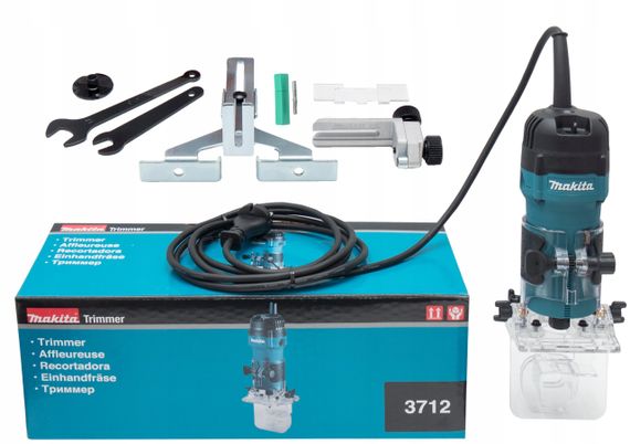 Фрезер кромковий Makita 3712 (530 Вт, 6 мм, 32000 хв-1) | Зображення 1