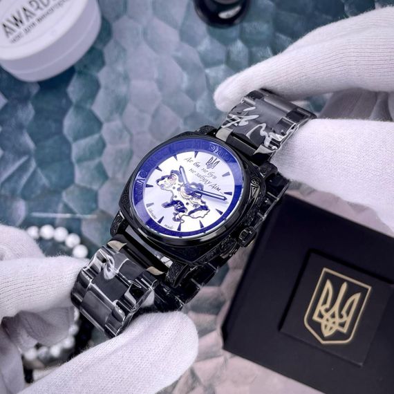 Чоловічий годинник Awarder 021-3D Де би не був Black-White Mesh | Зображення 1