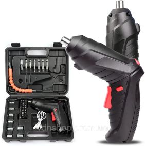 Аккумуляторная отвертка трансформер, 48 элементов, мини-шуруповерт