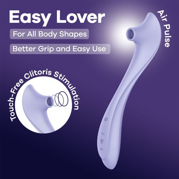 Вакуумний кліторальний стимулятор Satisfyer Easy Lover, Фіолетовий | Зображення 5
