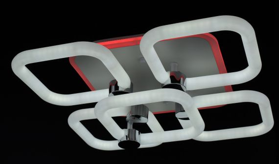 Люстра світлодіодна стельова LED світильник для квартири на стелю лед з пультом 26949 Білий 12х39х39 см. | Зображення 9