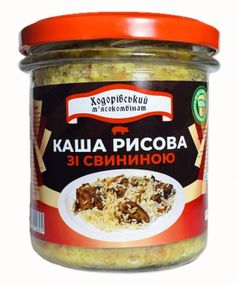 Каша рисовая со свининой Ходоровский мясокомбинат 300 г