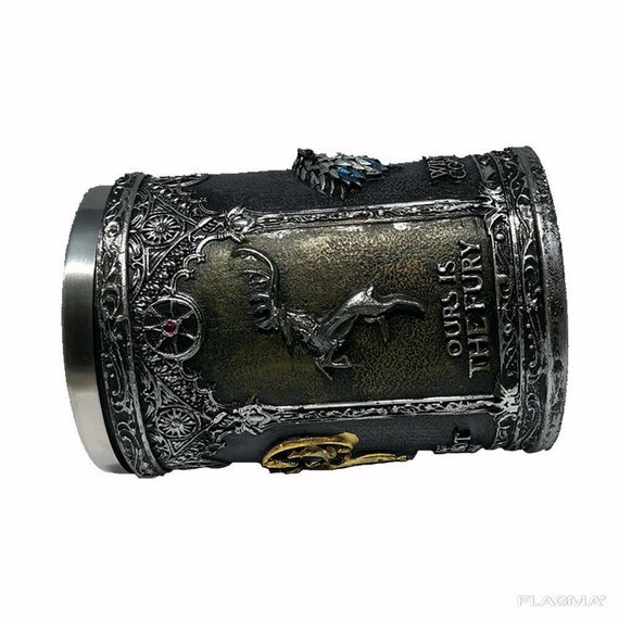 Кружка Чашка Бокал 3D Нержавеющая Сталь Игра Престолов Game Of Thrones Winter Coming | Зображення 4