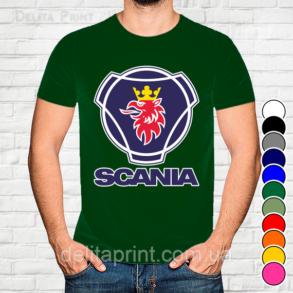 Футболка с принтом авто "Cкания / Scania" | Зображення 3